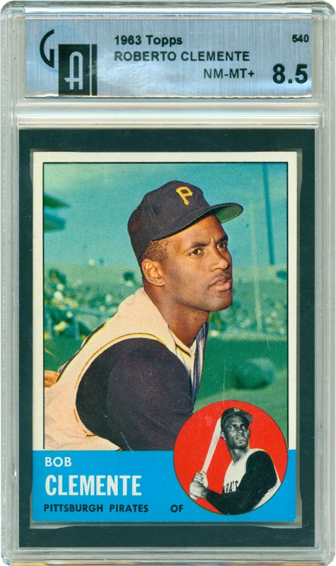 Baseball and Trading Cards - 1963 Topps #540 Roberto Clemente GAI 8.5 NM/MT+