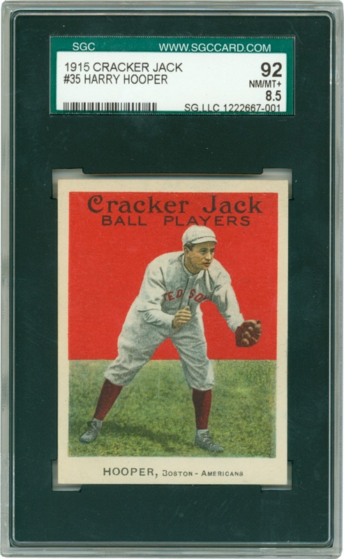 Baseball and Trading Cards - 1915 Cracker Jack #35 Harry Hooper SGC 92 NM/MT+ 8.5