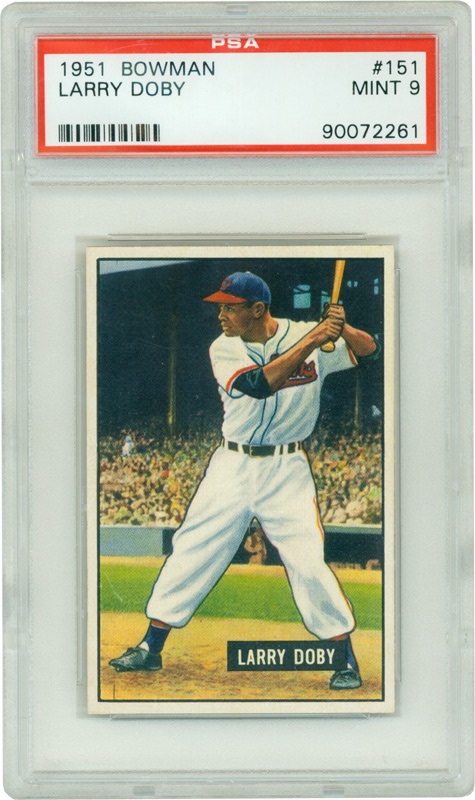 Baseball and Trading Cards - 1951 Bowman #151 Larry Doby PSA 9 Mint