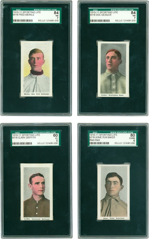 - 1910-11 M116 Sporting Life SGC 
Graded Collection (15)