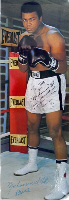 Muhammad Ali Autographed Poster