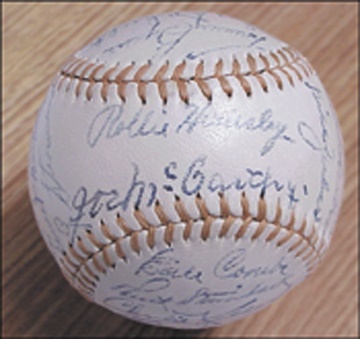 - 1943 New York Yankees Team Signed Baseball