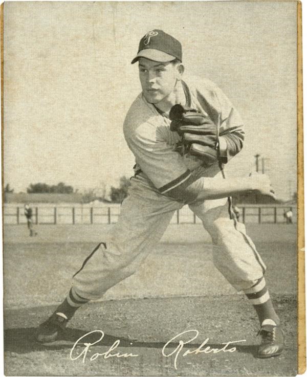 Baseball and Trading Cards - 1949 Robin Roberts Philadelphia Phillies Sealtest Dairy