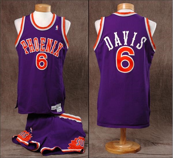 WALTER DAVIS  Phoenix Suns 1986 Away Throwback NBA Basketball Jersey