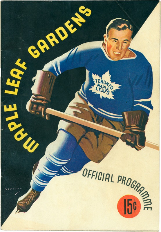 - 1937-38 Stanley Cup NHL Finals Program Chicago At Toronto