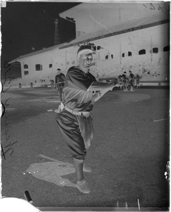 Baseball Photographs - Buck Weaver Original Glass Plate Negative