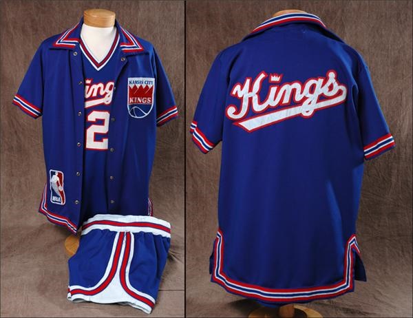 Basketball - Reggie Theus Game Worn Kings Jersey 
And Warm-up Jacket