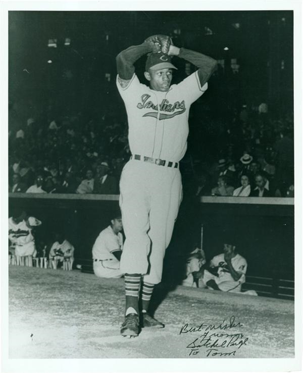 Baseball Memorabilia - Satchel Paige 
Signed 8x10” Photo