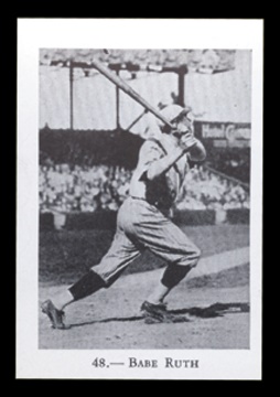 Sports Cards - Rogers-Peet Babe Ruth Card
