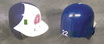 Braves - 1981 Brett Butler Game Worn Batting Helmet