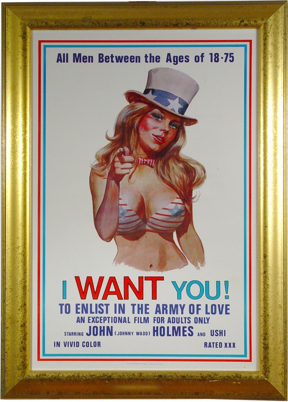 Erotica - “I Want You” Movie Poster Starring John Holmes