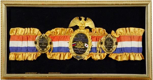 - 1971 “The Ring” Championship Belt Presented To Alfredo Marcano