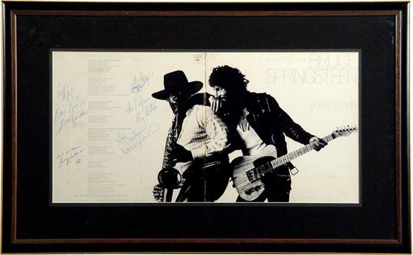Bruce Springsteen - Bruce Springsteen And The E Street Band Vintage Signed Born To Run Album Cover