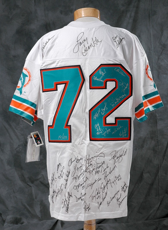 Football - 1972 Miami Dolphins Team Signed Jersey
