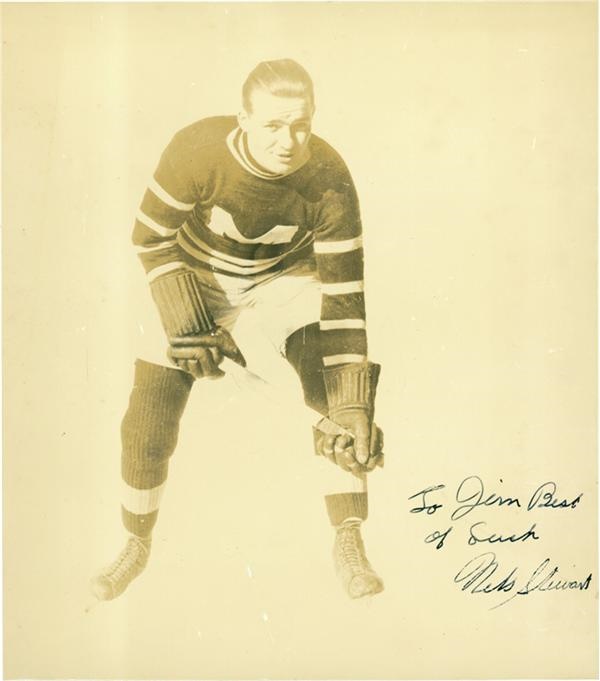 Hockey Autographs - Nels Stewart Signed Photo