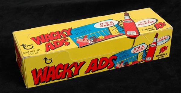Non Sports Cards - 1969 Topps Wacky Pack Ads 10 Cent Display Box