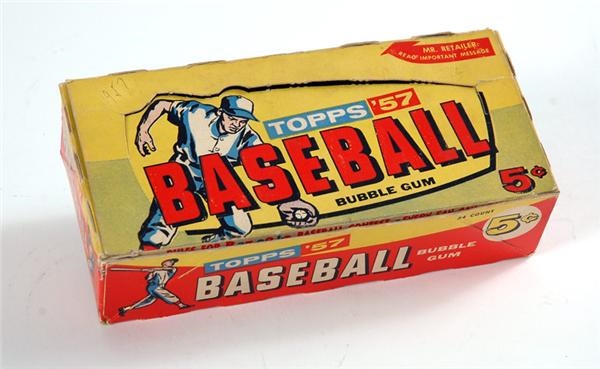 Baseball and Trading Cards - 1957 Topps Baseball Empty Display Box