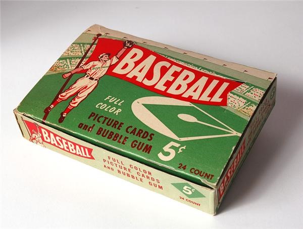 Baseball and Trading Cards - 1954 Bowman Baseball Empty Display Box