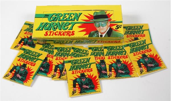 1966 Green Hornets Stickers Unopened Box Of 24 Packs