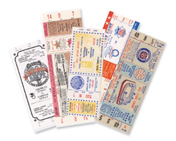 Ernie Davis - 1960's-70's All-Star Full Ticket Collection (4)
