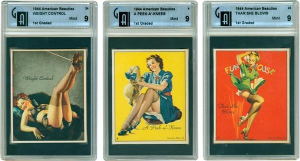 Non Sports Cards - 1944 American Beauties Cards PSA & GAI
