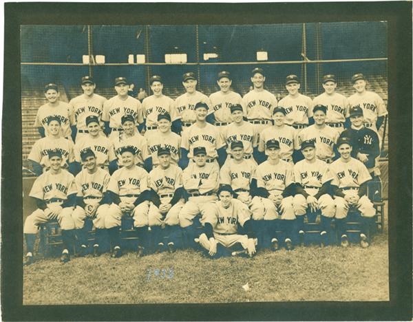 Baseball Photographs - 1938 Yankees Team Photograph