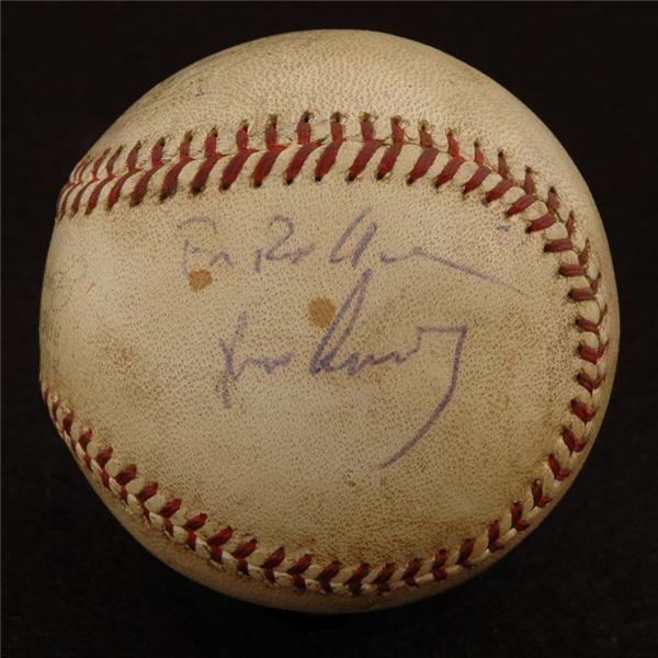 The Rollie Hemsley Collection - John F. Kennedy Single Signed Baseball