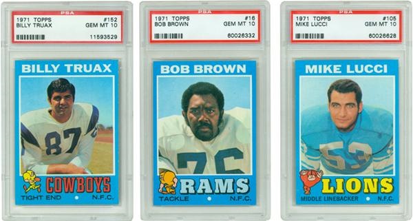 - 1971 Topps Football PSA 10 Collection (3)