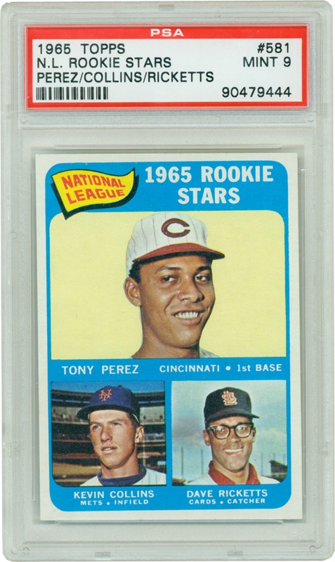 - 1965 Topps #581 
Tony Perez (R) PSA 9 Mint