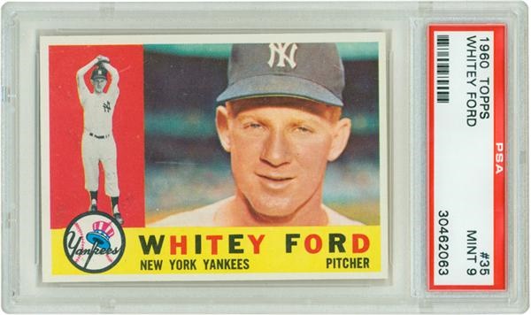 Baseball and Trading Cards - 1960 Topps #35 Whitey Ford PSA 9 Mint
