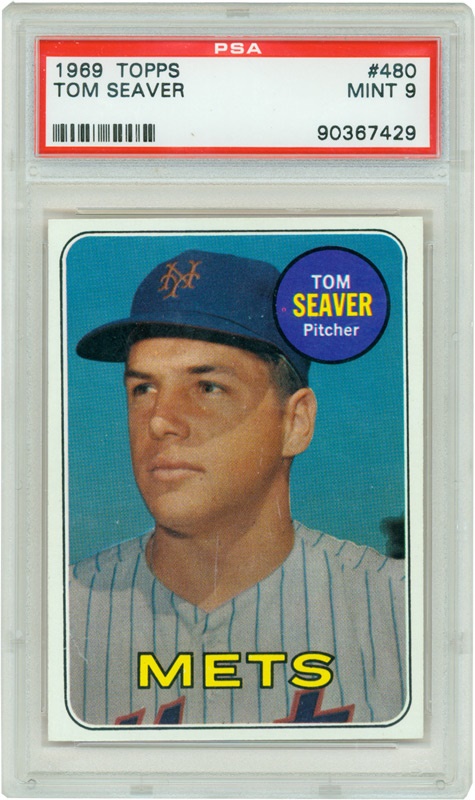 Baseball and Trading Cards - 1969 Topps #480 Tom Seaver PSA 9 Mint