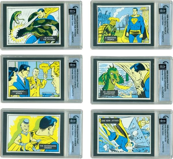 Non Sports Cards - 1968 Superman Proof Collection (60) - All 
GAI Authenticated