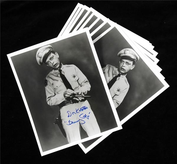 - Don Knotts as Barney Fife Signed Photos, 
Signed as Barney Fife and Don Knotts (193)