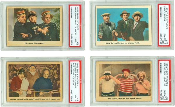 - 1959 The Three Stooges Near Set Completly PSA Graded