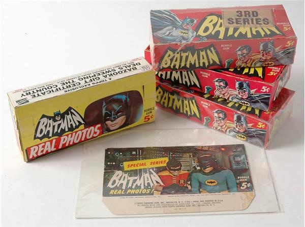 Non Sports Cards - Group Of Five 1960’s Batman Display Boxes