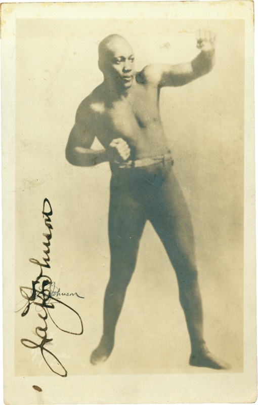 Muhammad Ali & Boxing - Jack Johnson Signed Photo