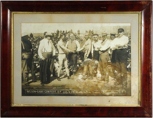 Huge 1908 Battling Nelson And Joe Gans Photograph By Percy Dana