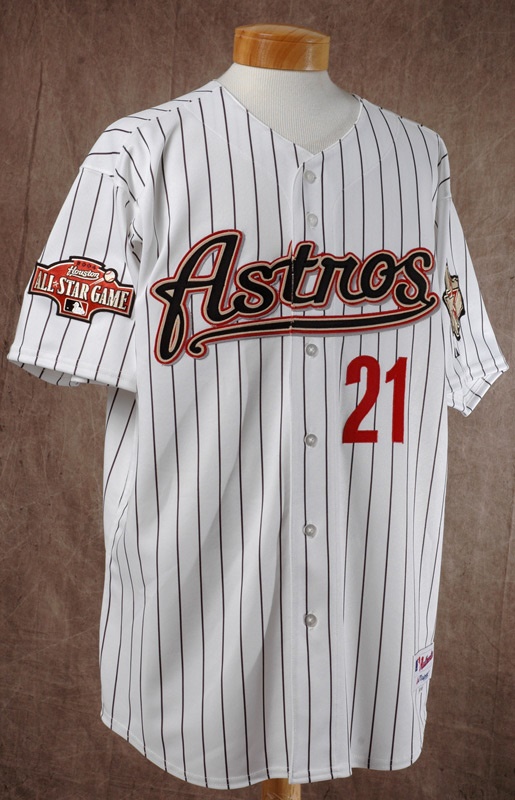 - 2004 Andy Pettitte Game Worn And Autographed Astros Jersey
