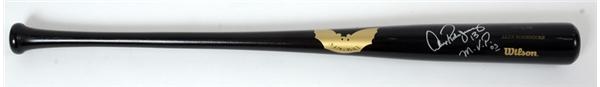 Baseball Equipment - 2005 Alex Rodriguez Autographed Yankees 
Wilson/Sam Game Bat (33.5”)