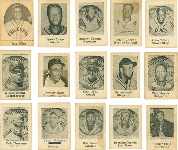 Negro League and Latin Cards - 1948 Never Issued Toleteros Collection Ultra Rare