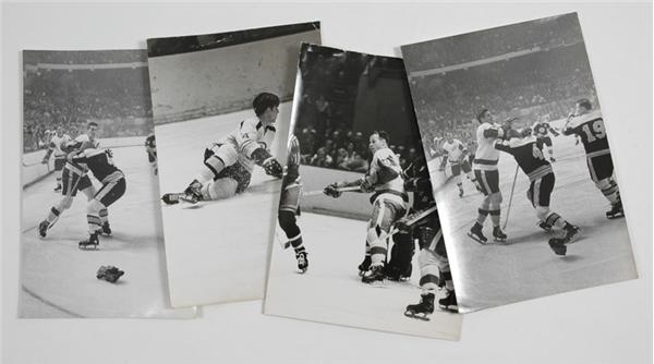 Hockey Memorabilia - Game Shots Of Bobby Orr And Gordie Howe 
By Ken Regan