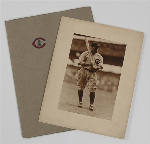 Baseball Photographs - Portrait Of Chicago Cub Slugger Hack Wilson By Team Photographer  George Burke In Presentation Folder