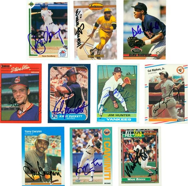 Baseball Autographs - Over 5200 Autographed Baseball Gum Cards