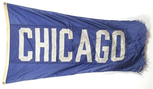 The Chicago Collection - 1960s “Chicago” Wrigley Field Stadium Banner