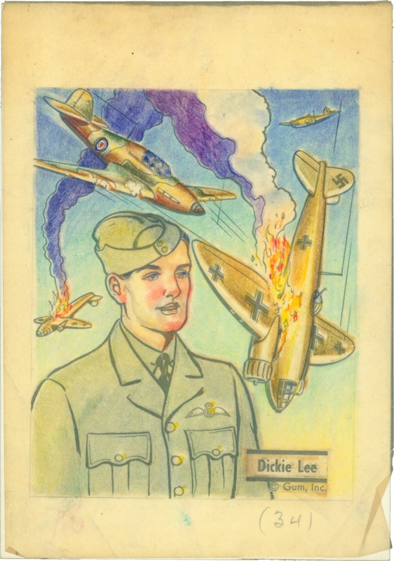 Original Card Art - Victory Gum Original Art Dickie Lee