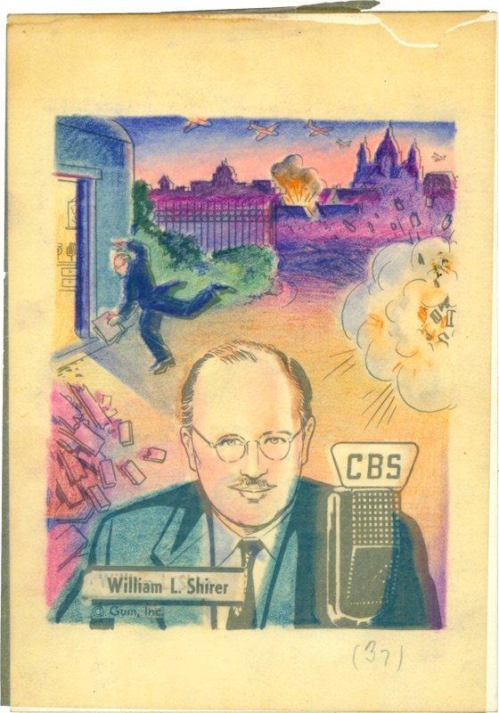 Original Card Art - Victory Gum Original Art William L. Shirer