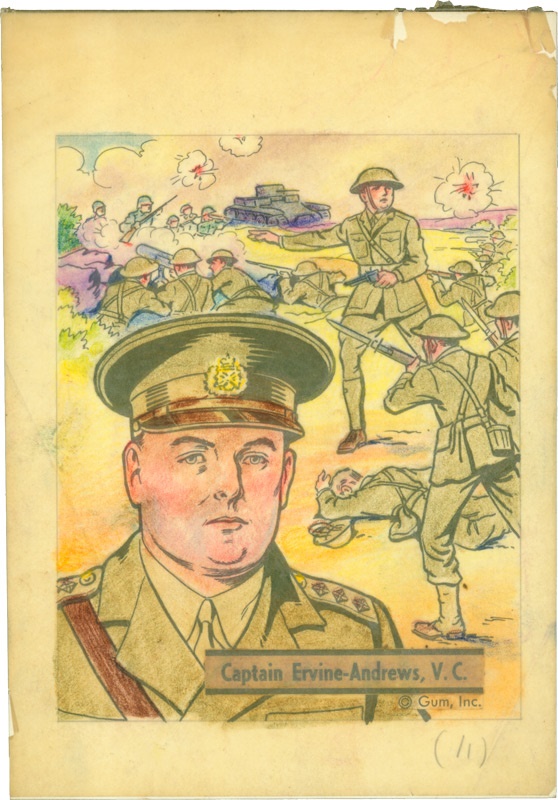 Original Card Art - Victory Gum Original Art Captain Ervine-Andrews