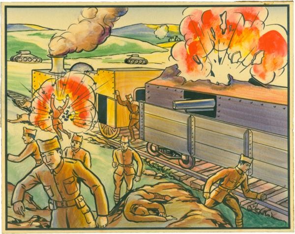 Original Card Art - Horrors Of War Original Art #215