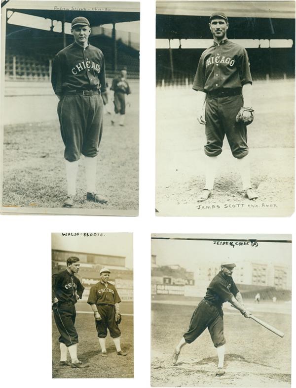 Baseball Photographs - 1910s-20s Chicago White Sox And Big Ed Walsh By George Grantham Bain (4)