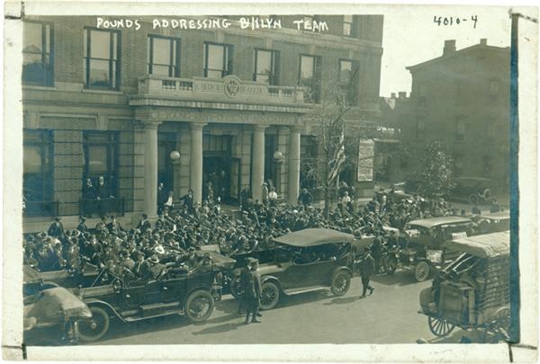 Baseball Photographs - Brooklyn Dodgers Leave For Boston For The 1916 World Series By George Grantham Bain